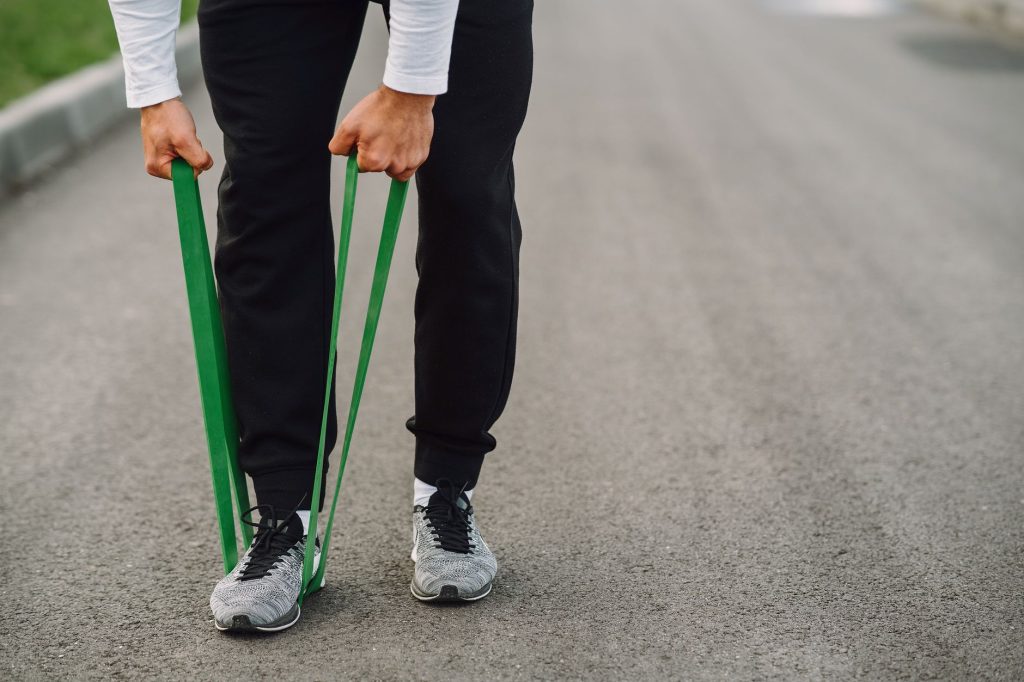 Bandes élastiques pour mobilité et étirement quotidien